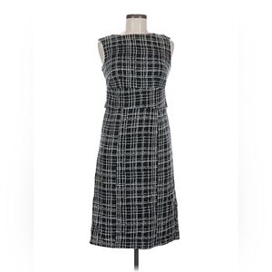 Merona Black and White Linen Midi Dress